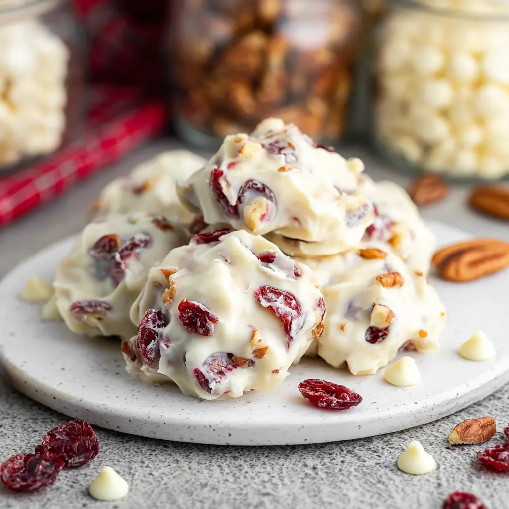 Slow Cooker White Chocolate Cranberry Clusters Recipe