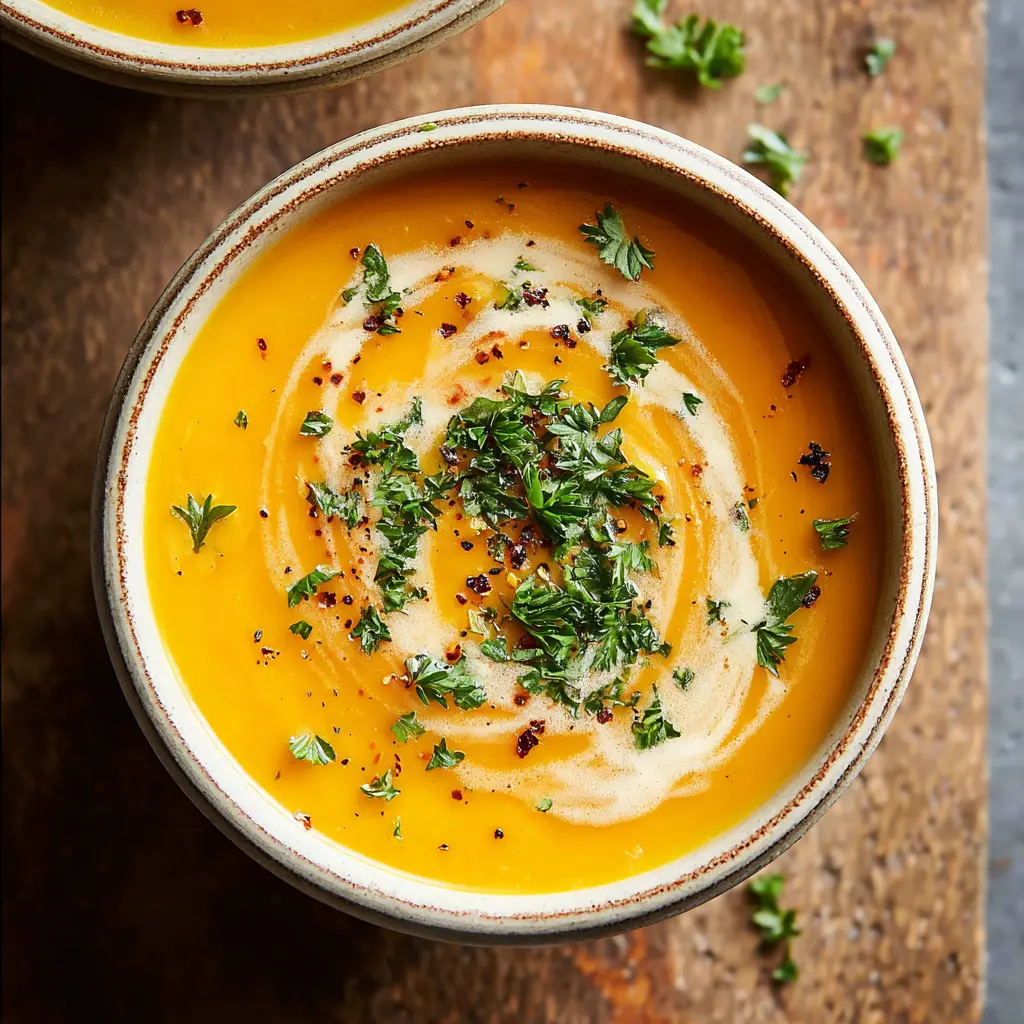 Butternut Squash and Sweet Potato Soup