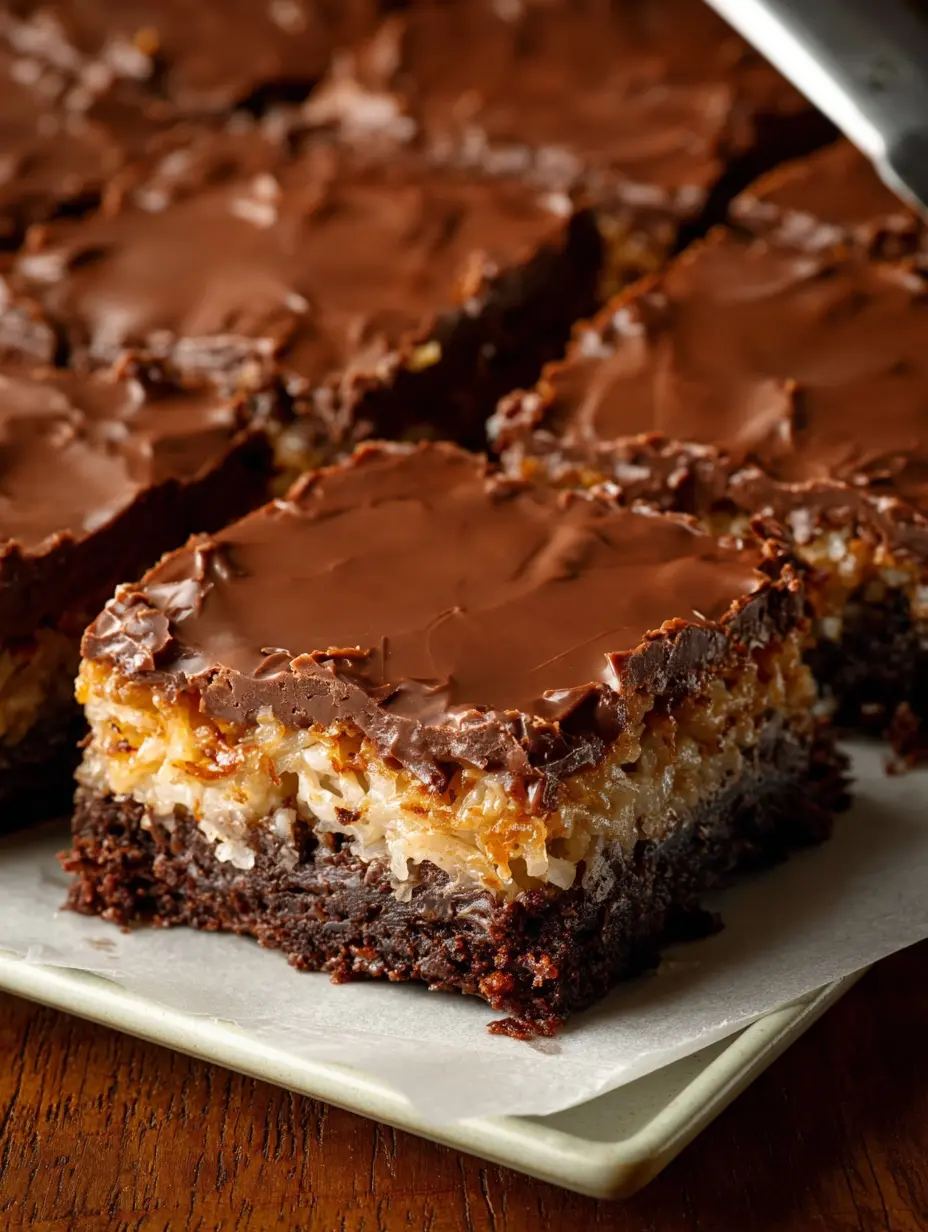 Fudgy Coconut Brownies