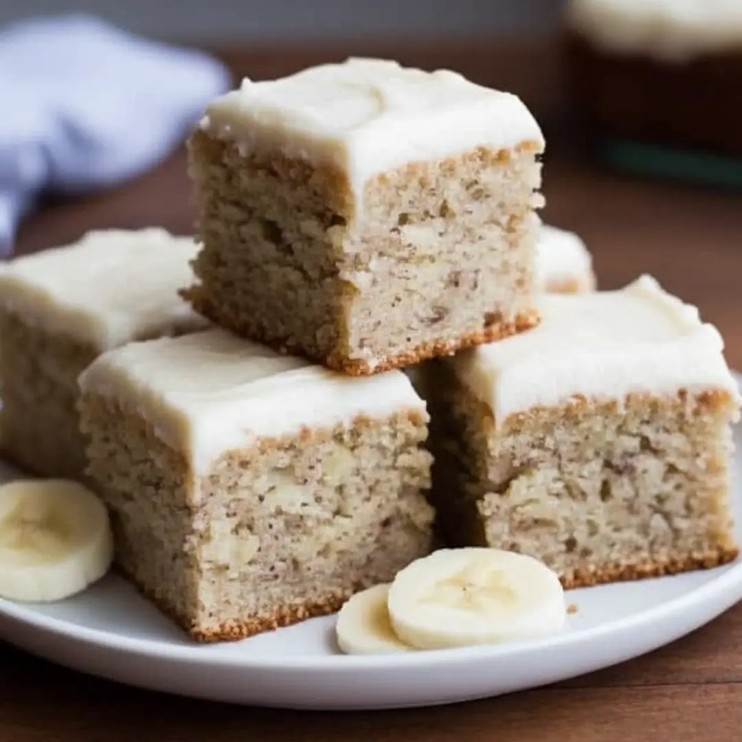 Easy Banana Bread Brownies bars