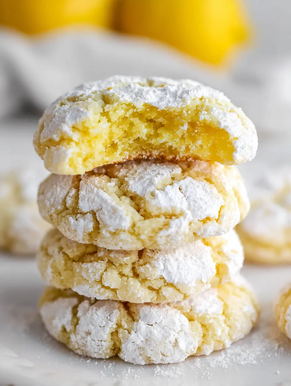 Easy Lemon Crinkle Cookies Recipe