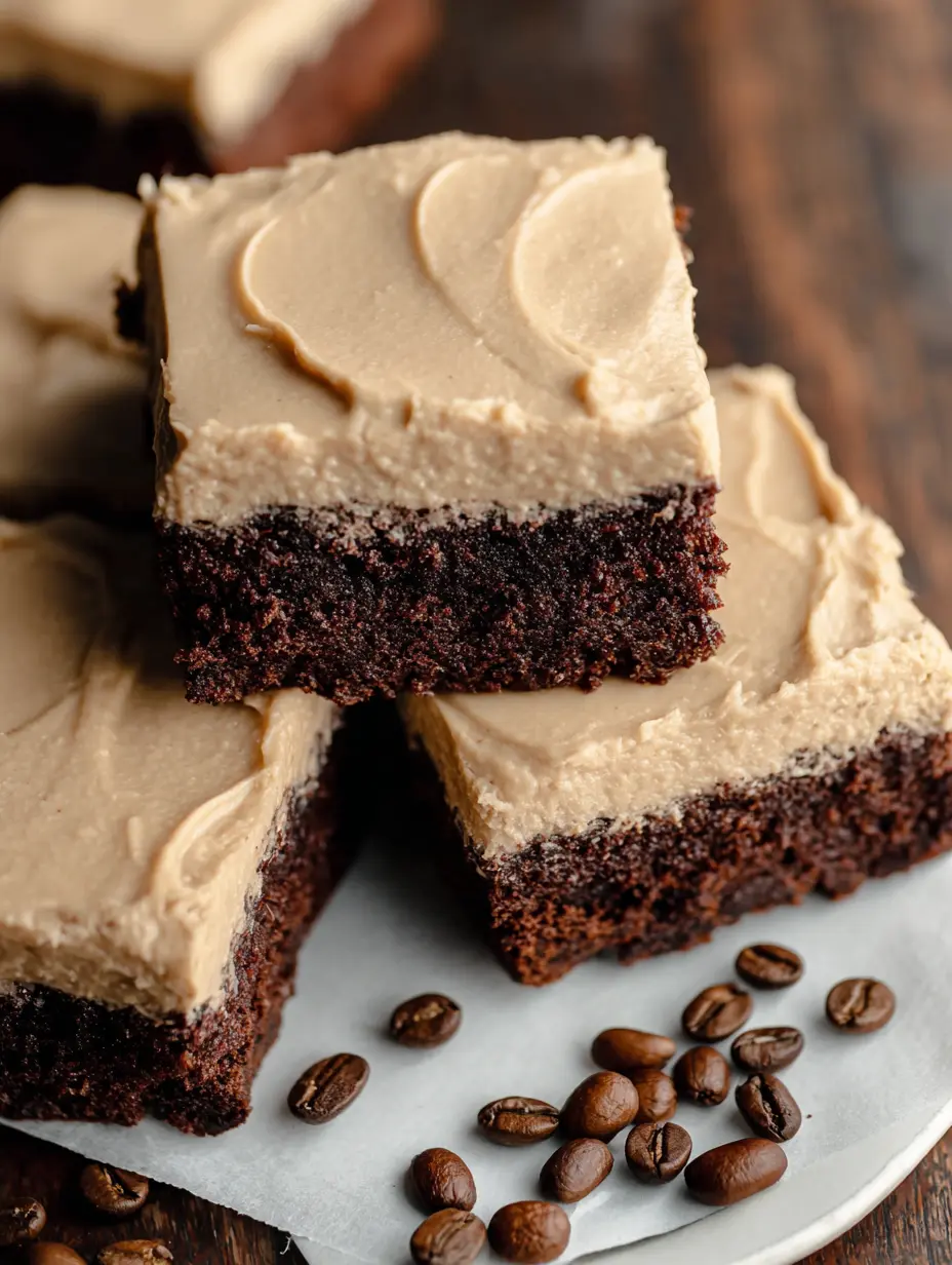 Frosted Coffee Brownies Recipe