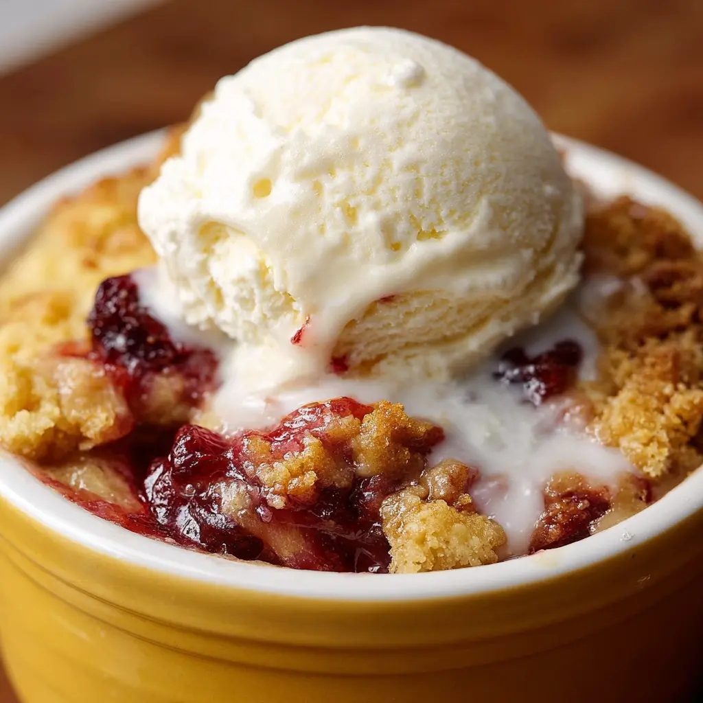 Slow-Cooker Cranberry Apple Pie Cobbler