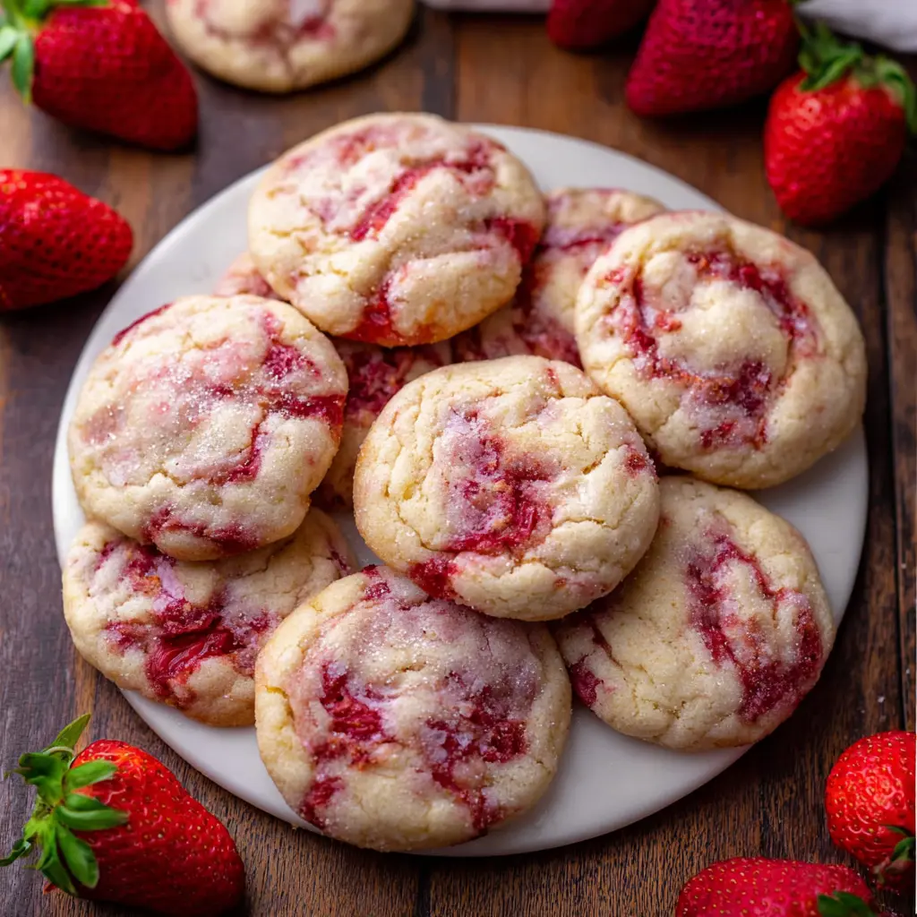 Strawberry Cheesecake Cookies Recipe