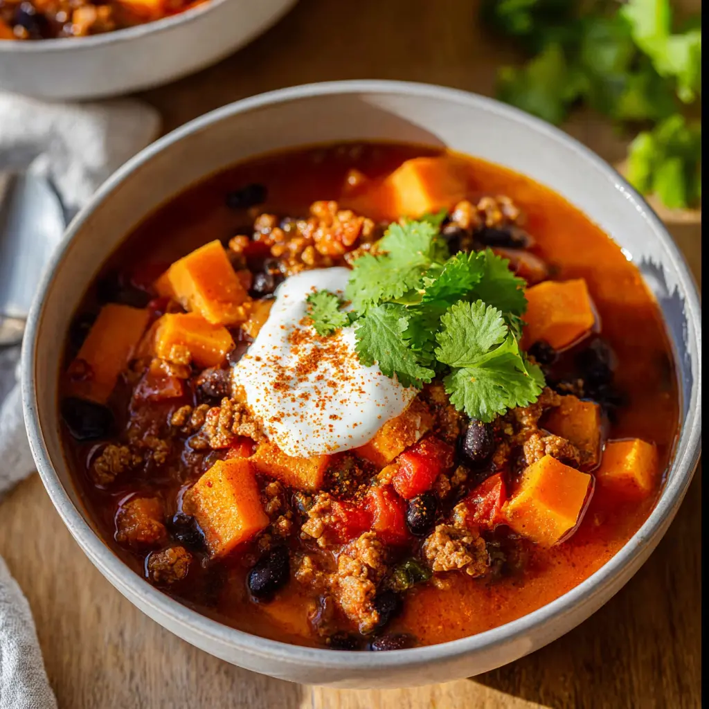 Turkey Sweet Potato Chili Recipe