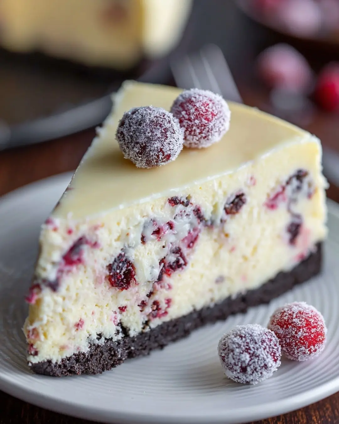 White Chocolate Cranberry Cheesecake Recipe