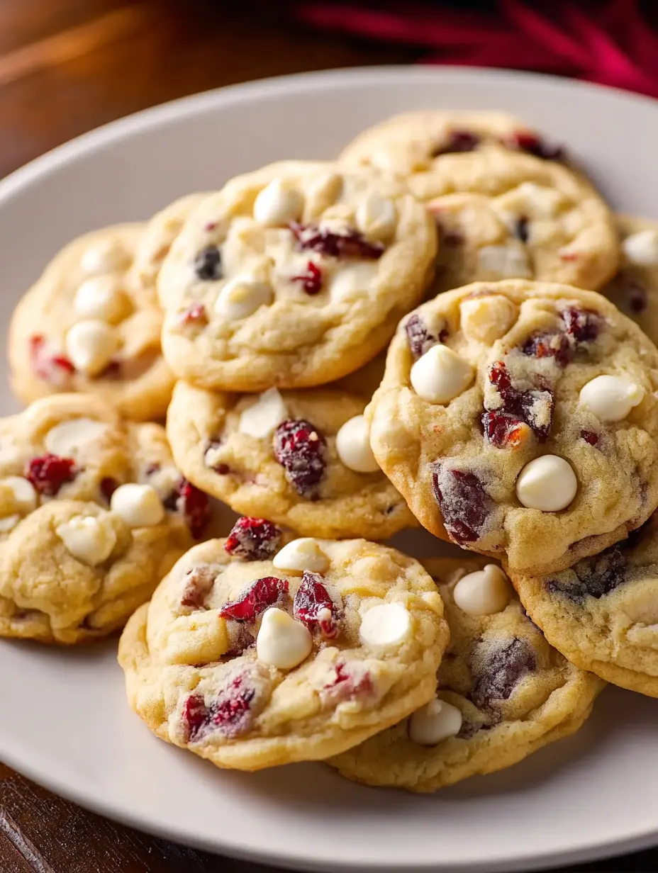 White Chocolate Cranberry Cookies Recipe