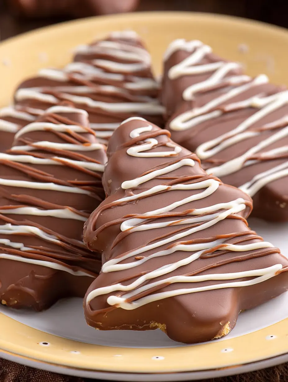 Chocolate Peanut Butter Christmas Trees recipe
