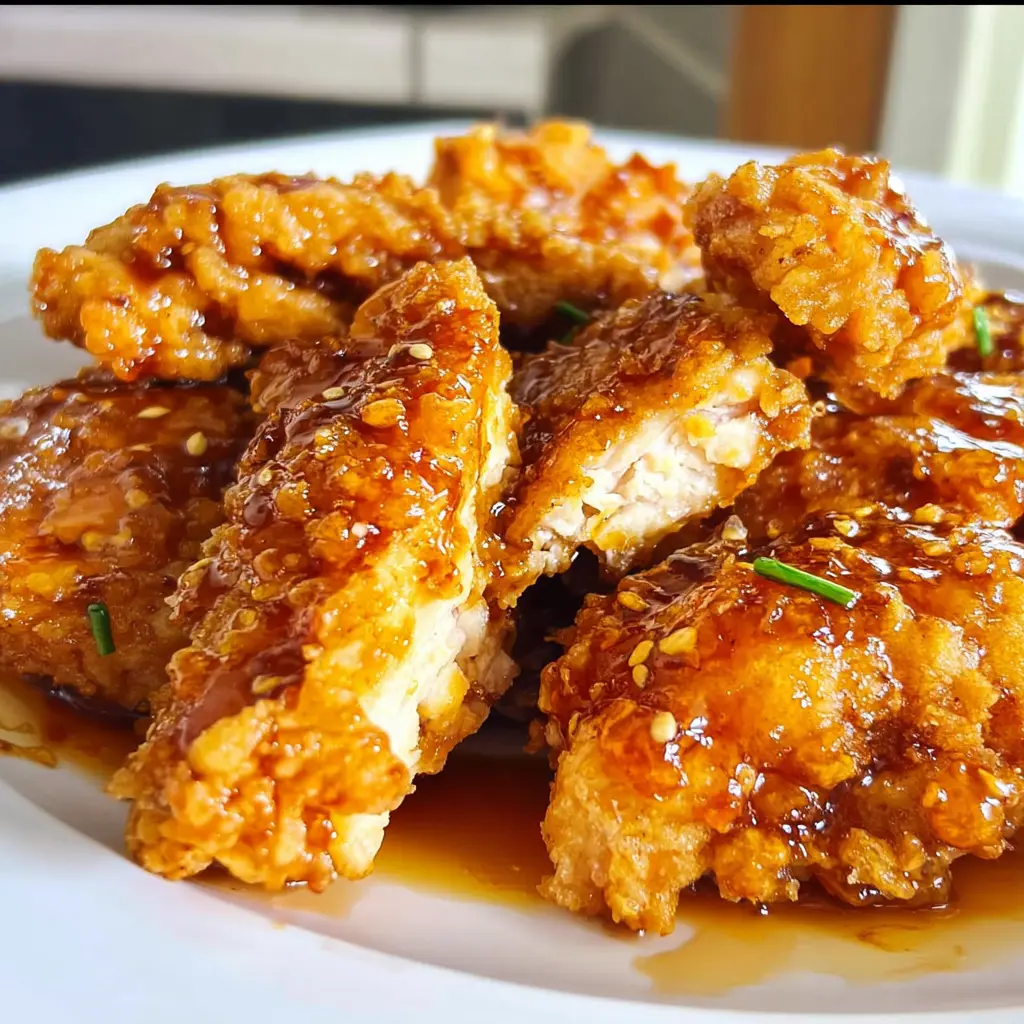 Double Crunch Honey Garlic Chicken Breasts Recipe