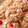Maraschino Cherry Cookies with white chocolate chips