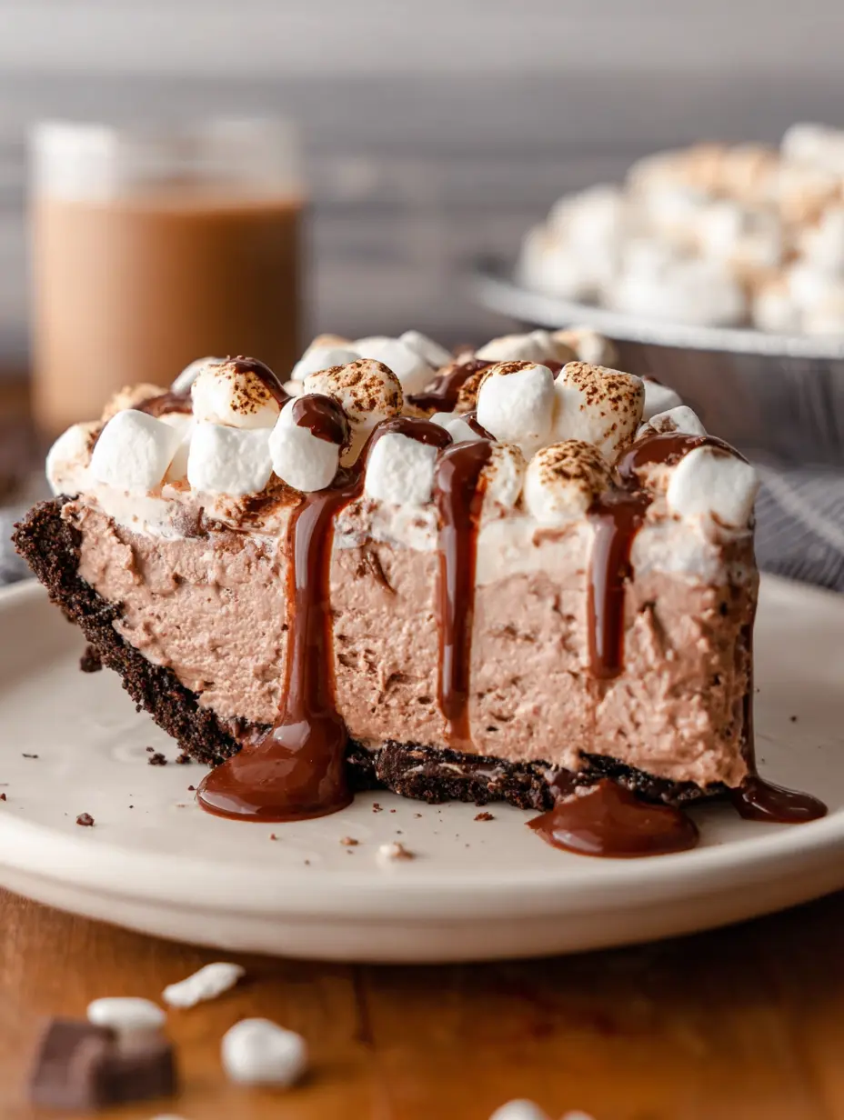 No Bake Hot Chocolate Pie recipe