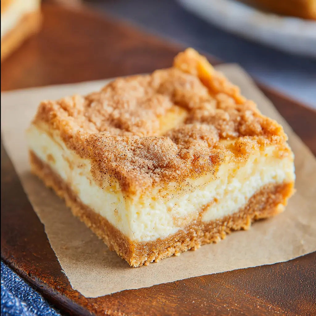 Snickerdoodle Cheesecake Bars Recipe