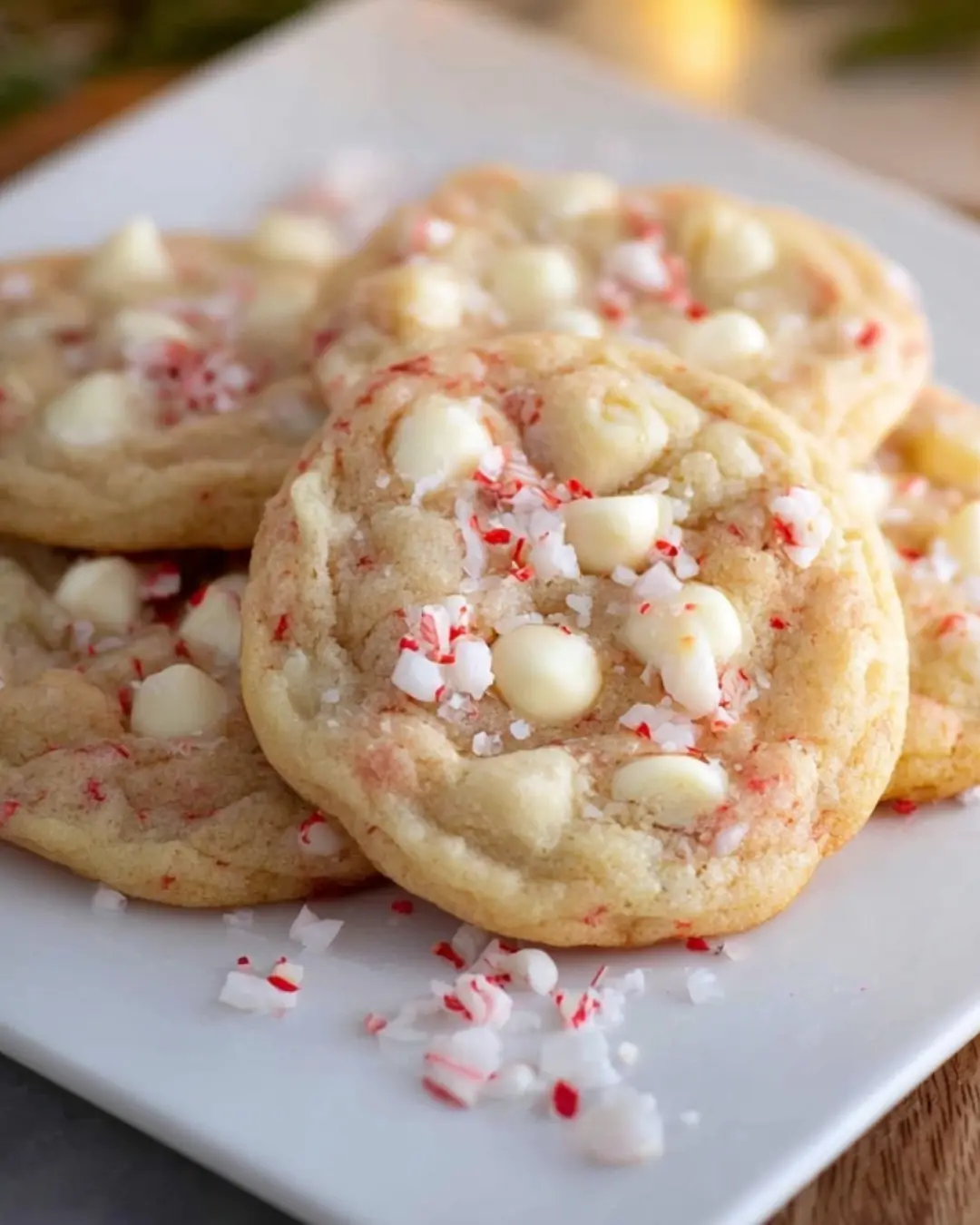 White Chocolate Peppermint Cookies Recipe