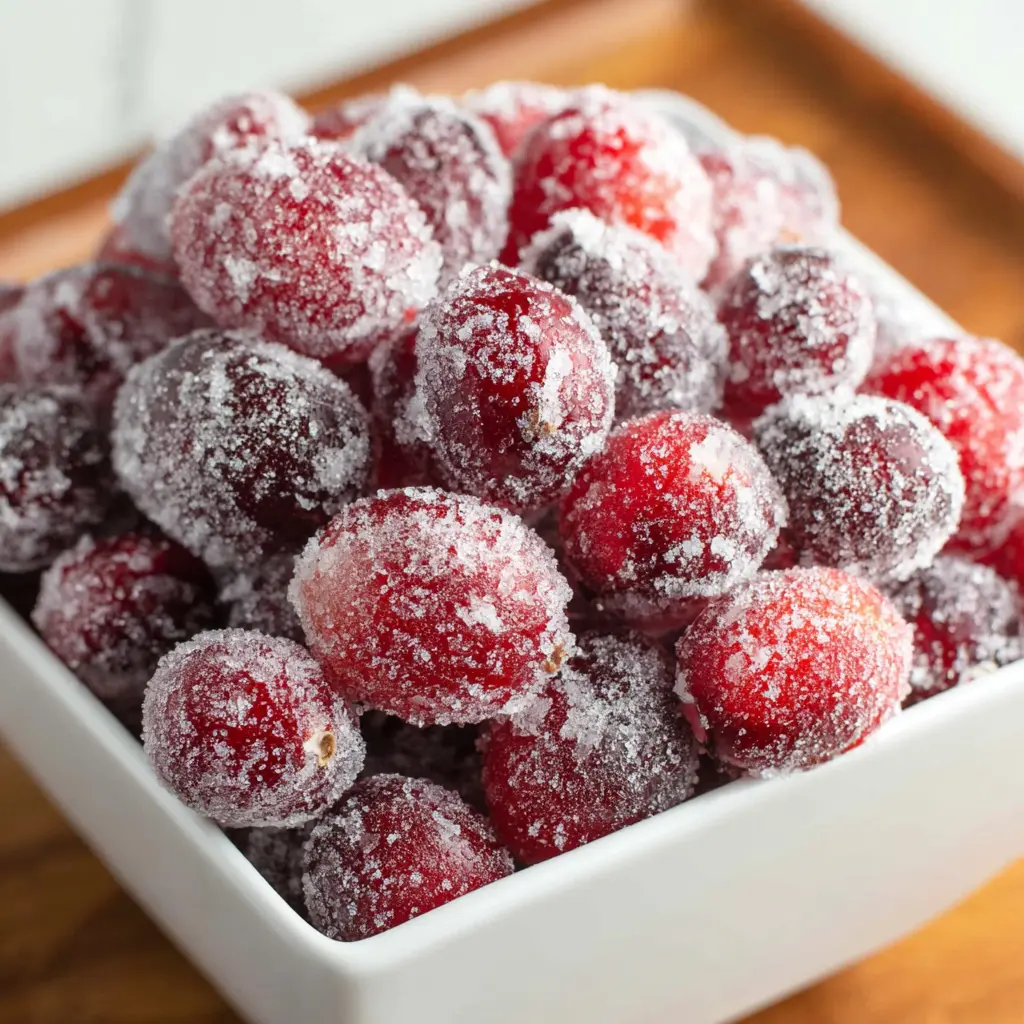 candied cranberries