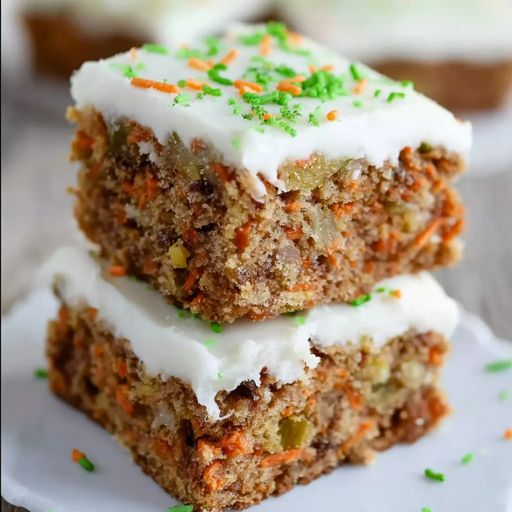 Carrot Cake Bar with Cream Cheese Frosting
