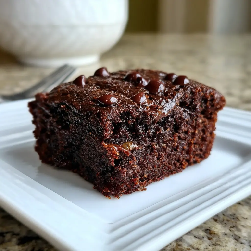 Chocolate Banana Applesauce Cake Recipe