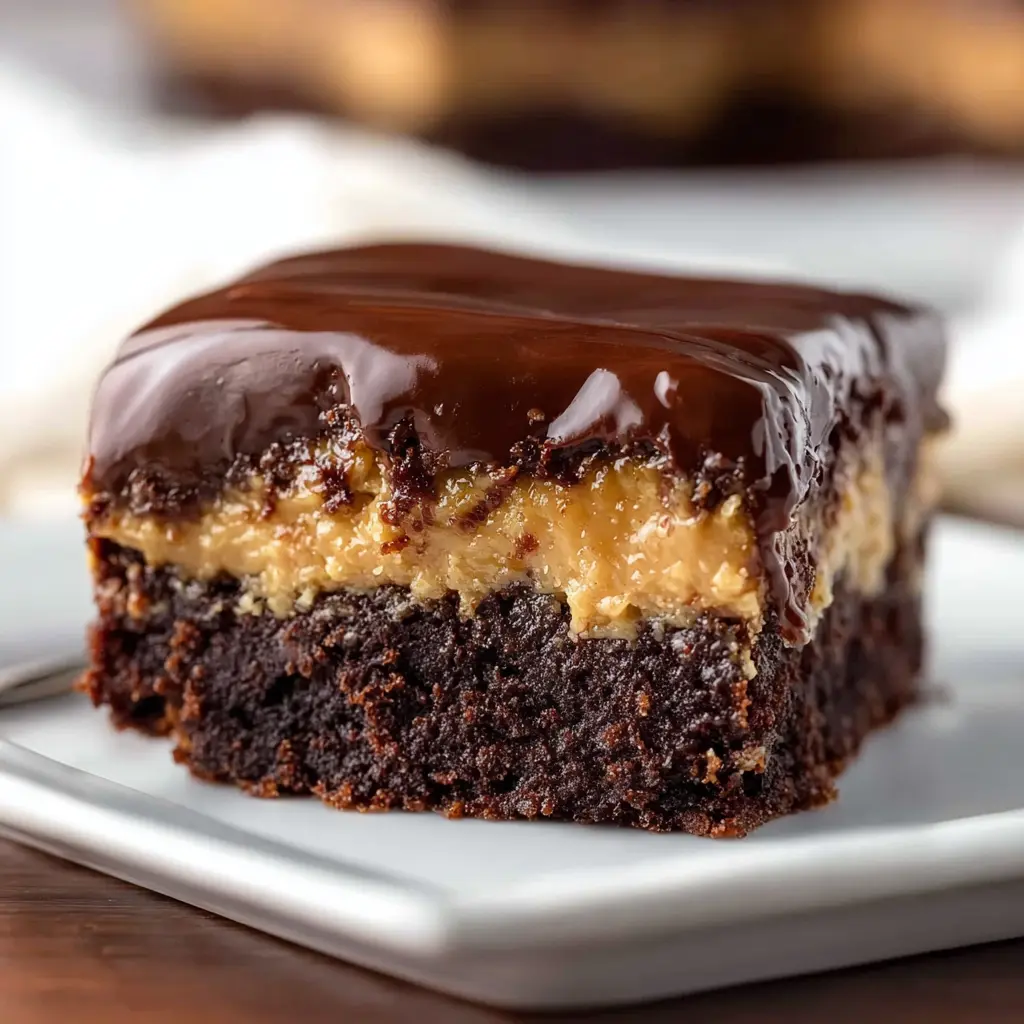 Chocolate Peanut Butter Ooey Gooey Cake