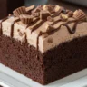 Chocolate Poke Cake with Peanut Butter