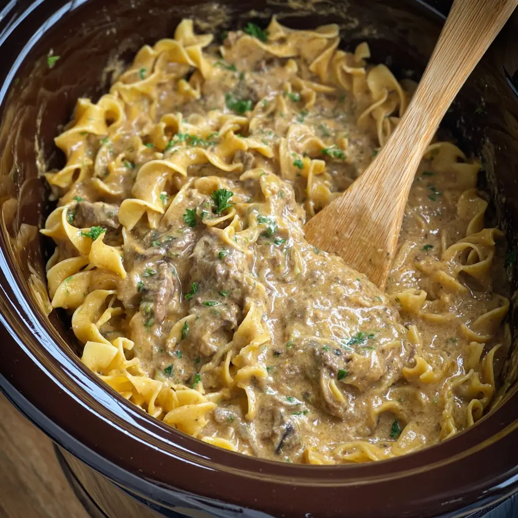Crockpot Beef Stroganoff