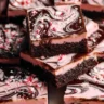 Layered Peppermint Brownies