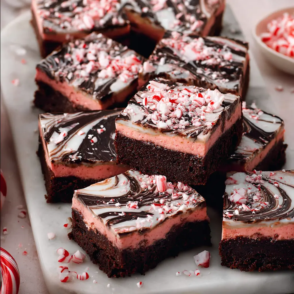 Layered Peppermint Brownies Recipe