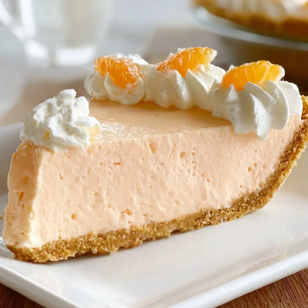 No-Bake Orange Creamsicle Pie