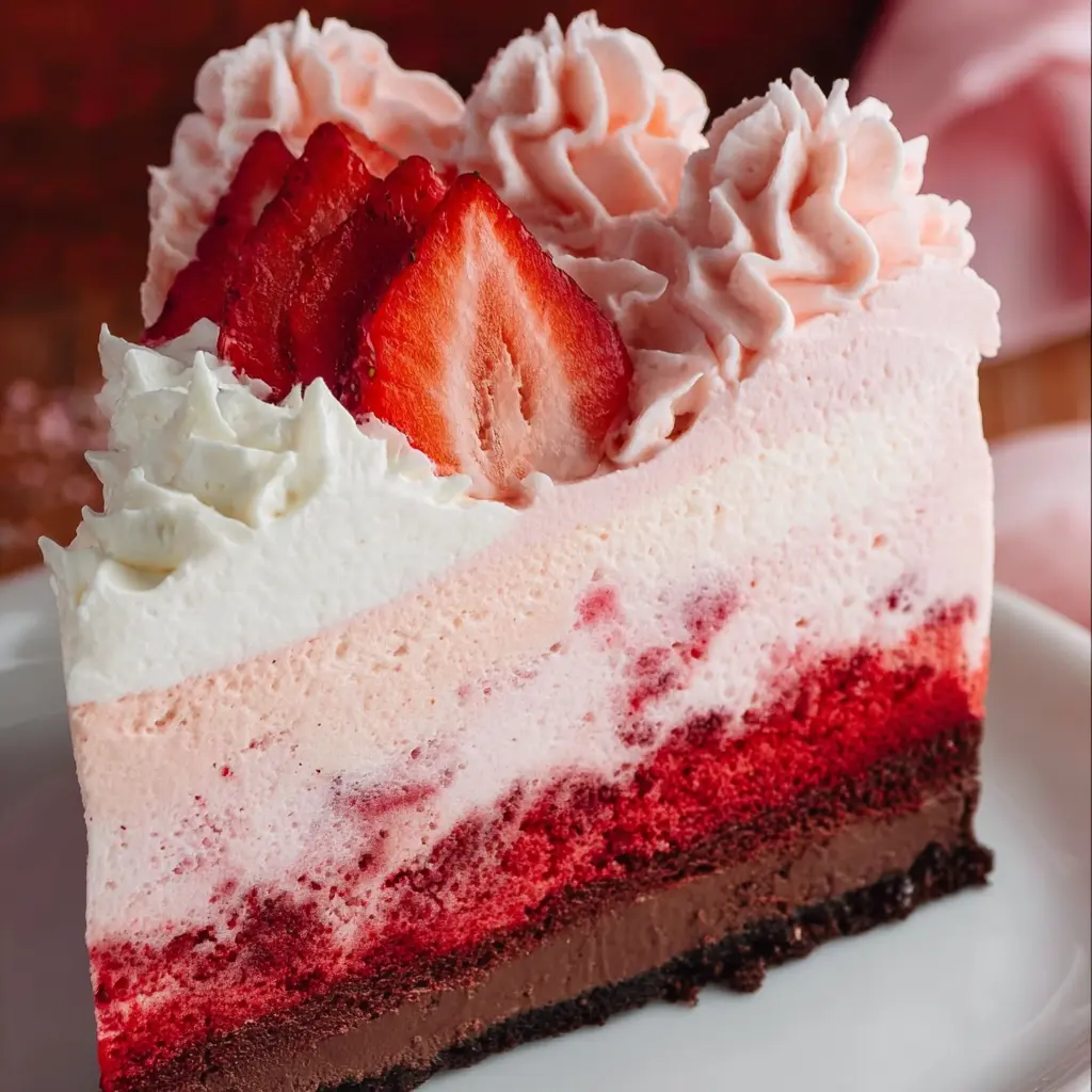 Strawberry Red Velvet Cheesecake Recipe