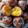 Blueberry Lemon Curd Donut Holes