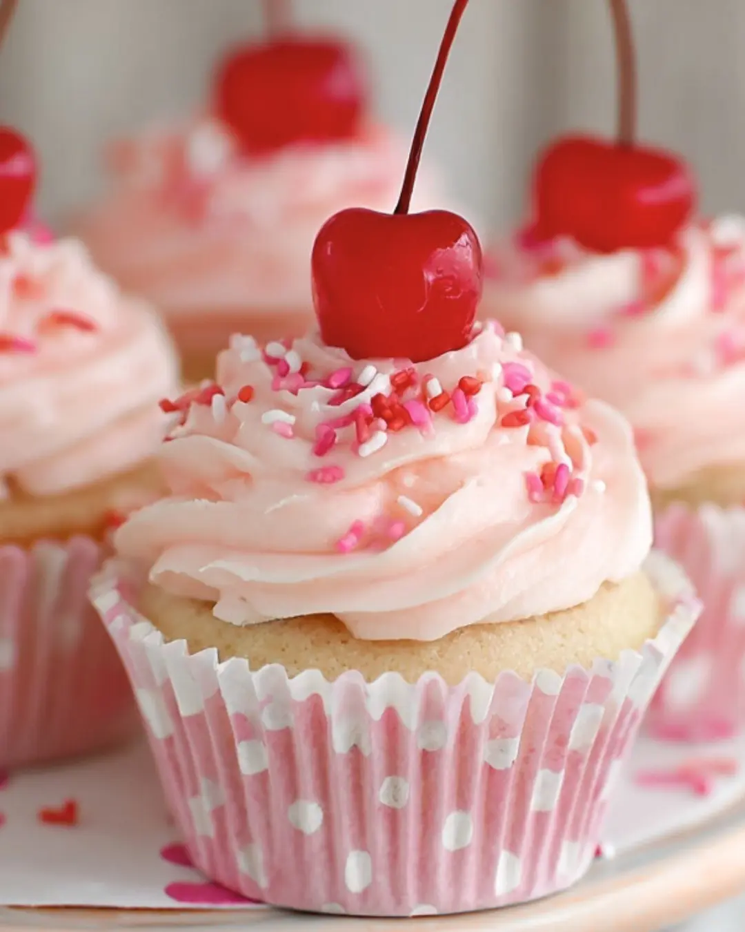 Cherry Almond Cupcakes Recipe