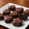 Chocolate Dipped Brownie Hearts