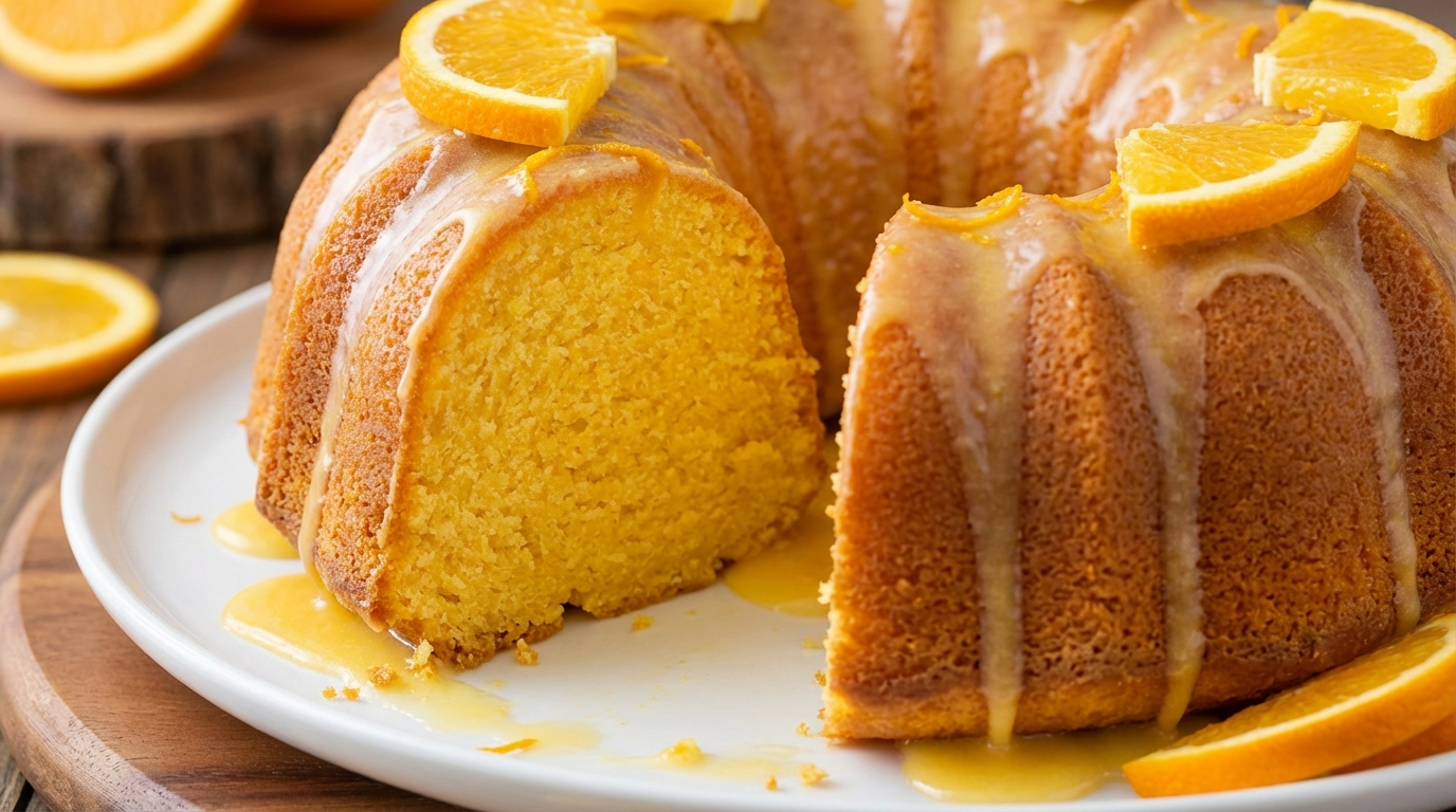 Glazed Orange Bundt Cake Recipe