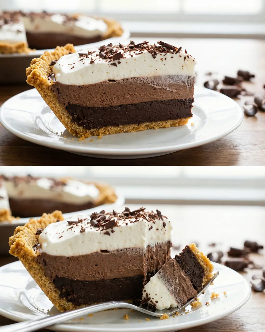 No Bake Chocolate Pudding Pie