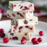 White Chocolate Cranberry Fudge