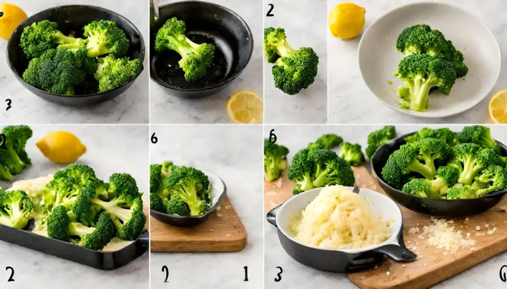 Lemon Parmesan Smashed Broccoli