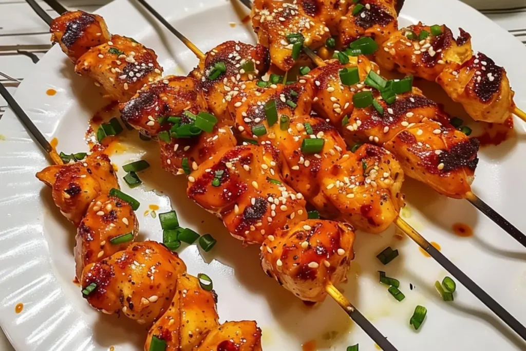 Bang Bang Chicken Skewers