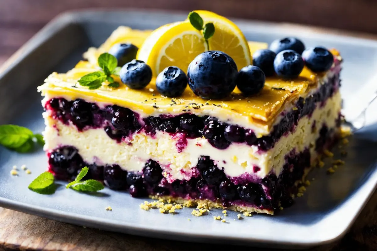 Blueberry Lemon Lasagna