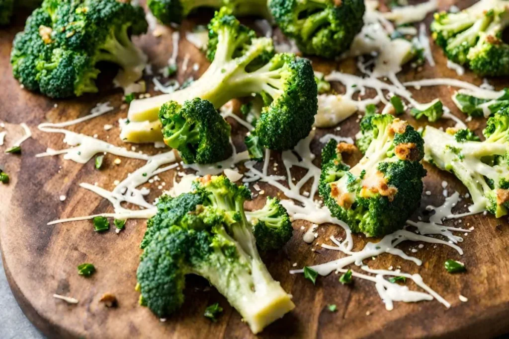 Smashed Broccoli Parmesan