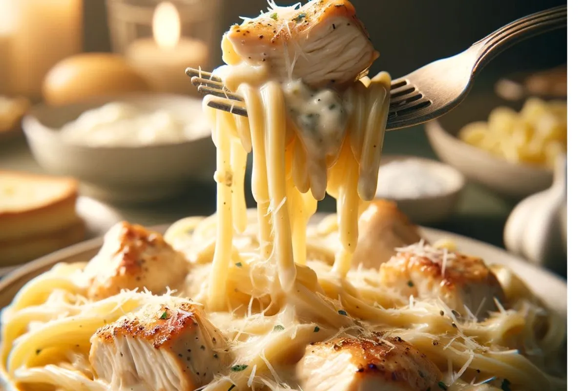 crockpot garlic parmesan chicken pasta