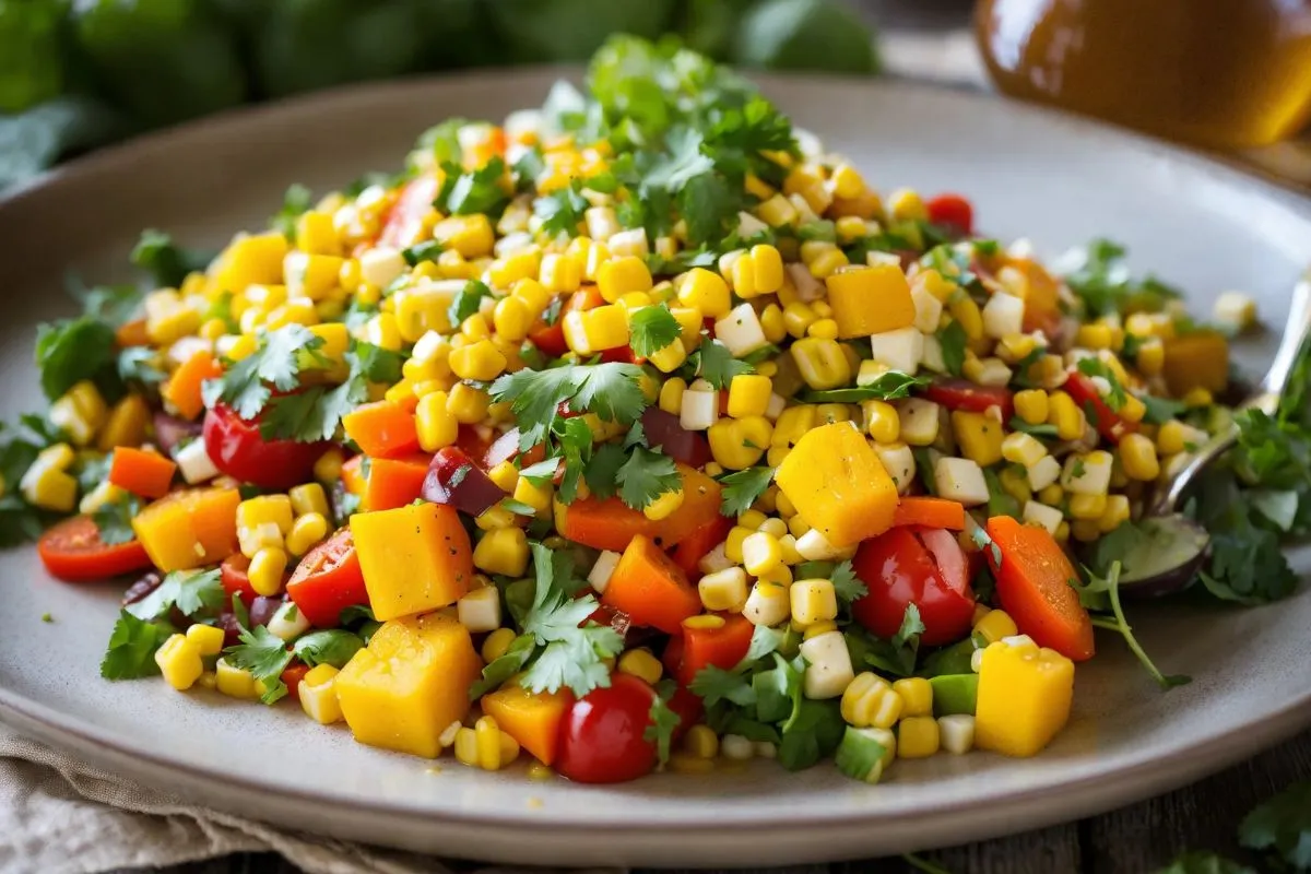 Golden Girl Salad with Sweet Corn Vinaigrette