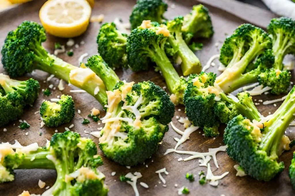 Lemon Parmesan Smashed Broccoli