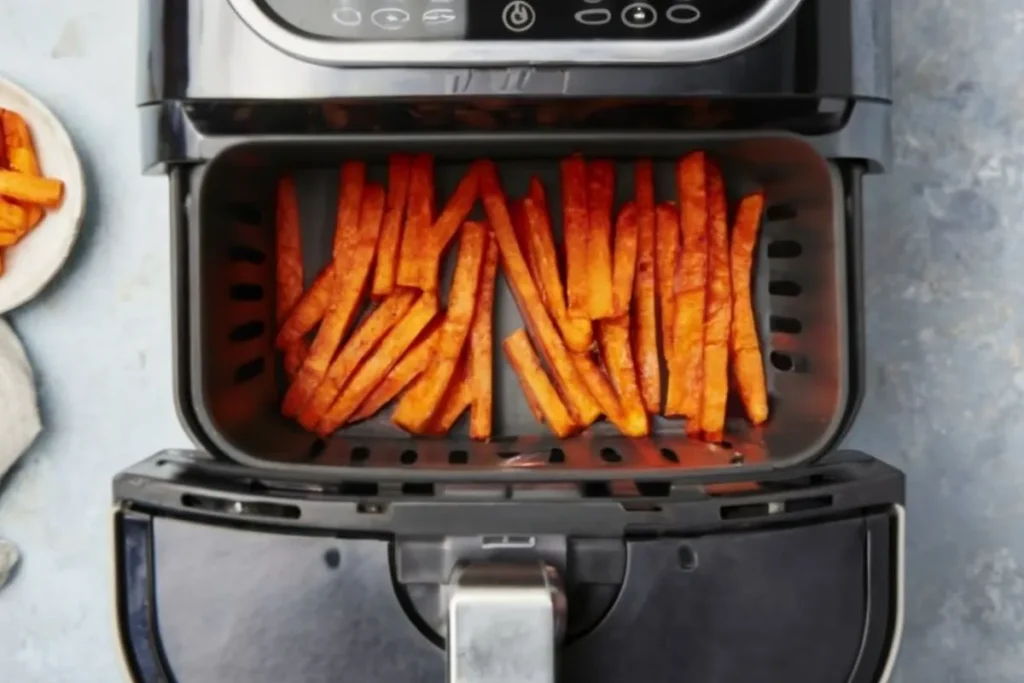 Air Frying Sweet Potatoes