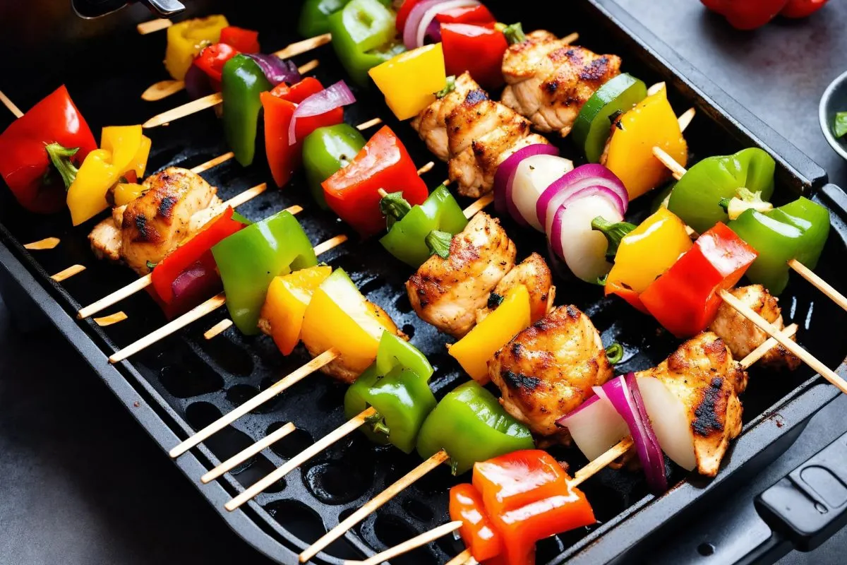 Wooden Skewers in the Air Fryer