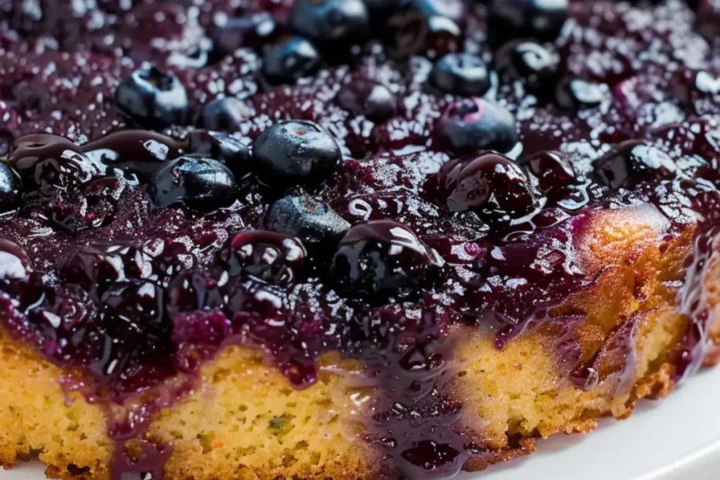 Blueberry Upside-Down Cake