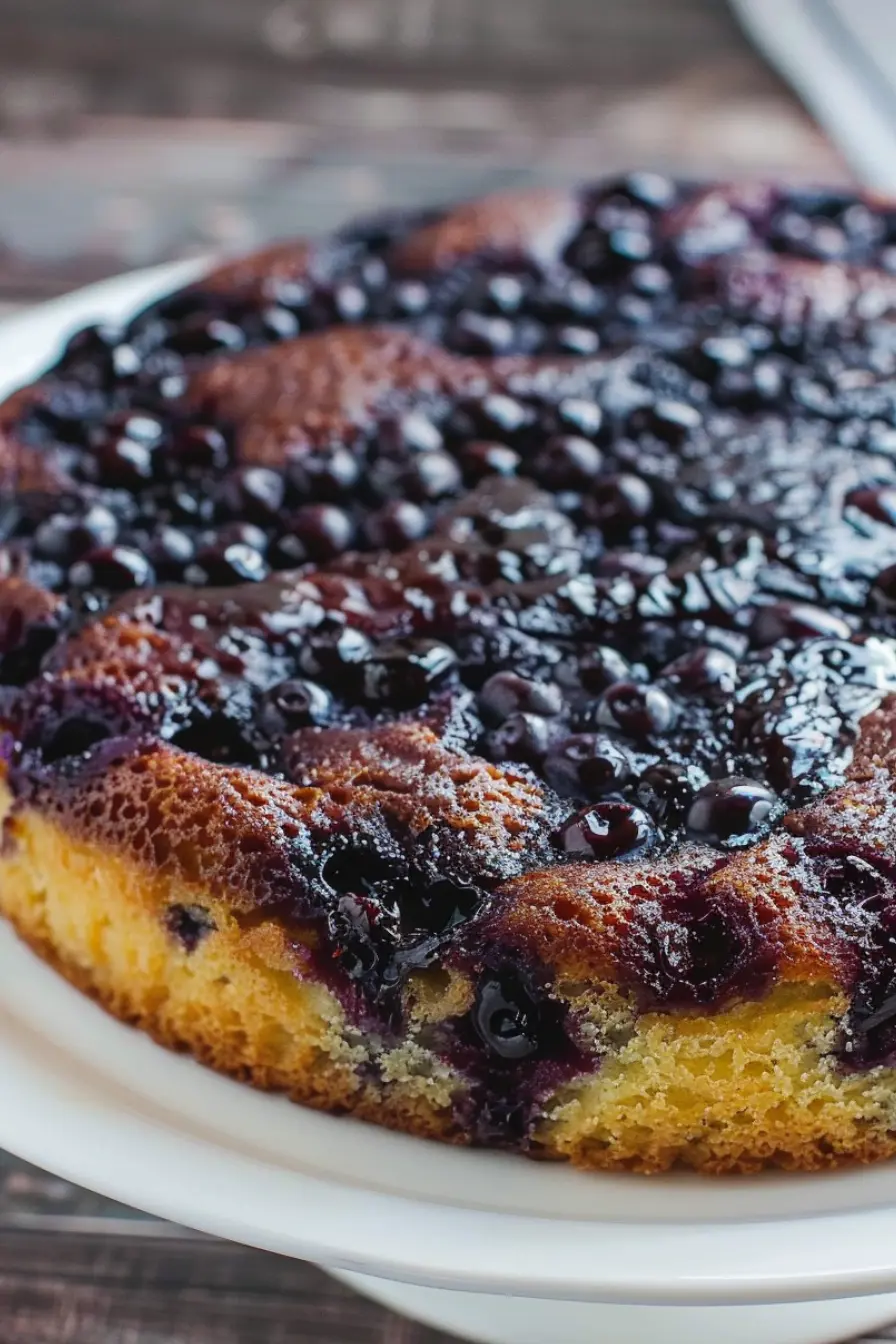 Blueberry Upside-Down Cake Recipe