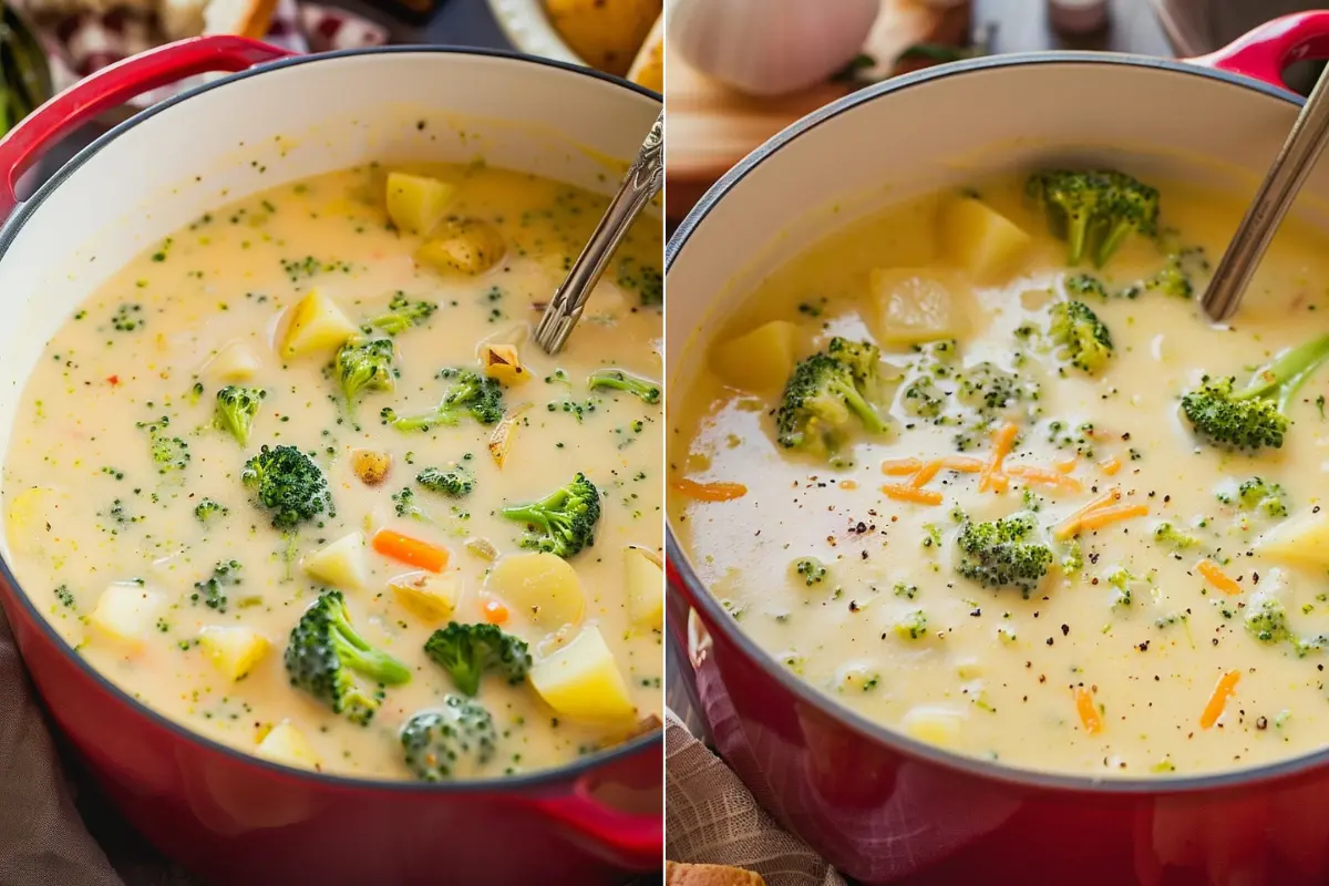 Cheddar Broccoli Potato Soup