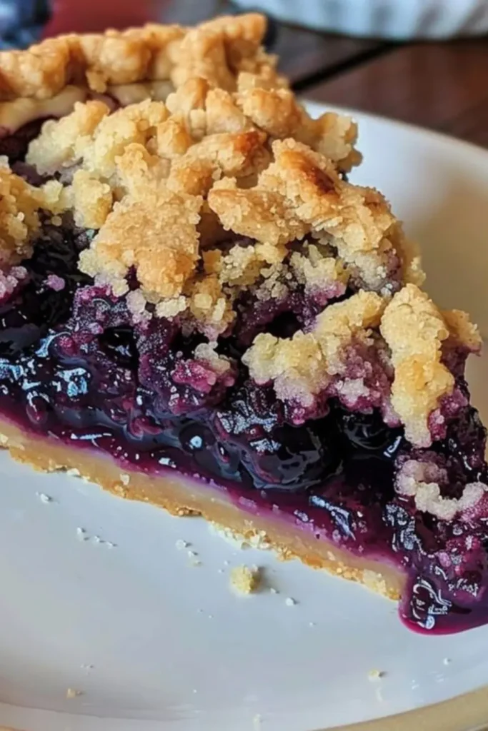 Blueberry Crumble Pie