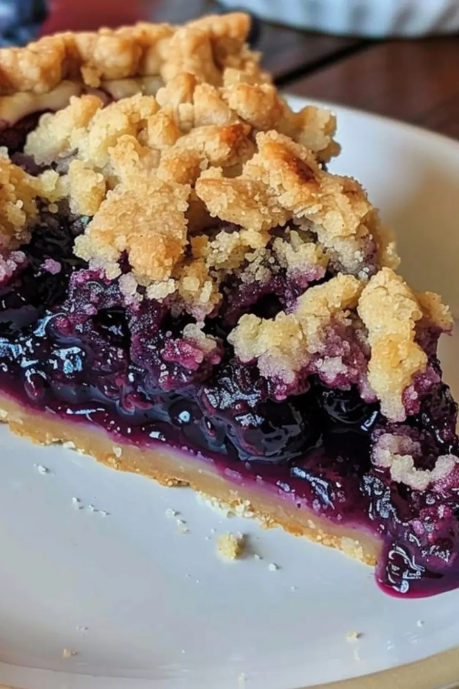 Blueberry Crumble Pie