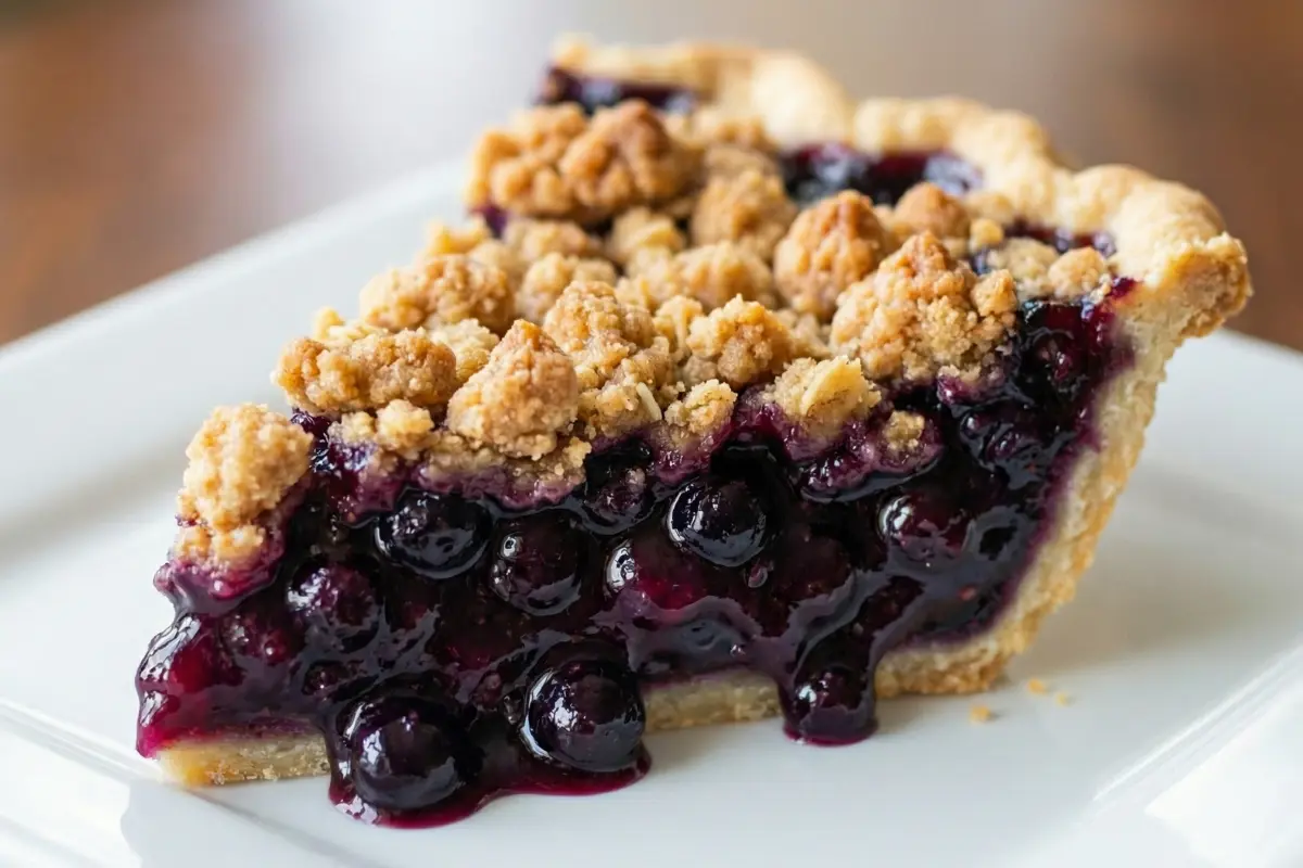 Blueberry Crumble Pie