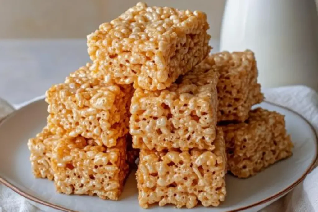 Brown Butter Vanilla Rice Krispy Treats