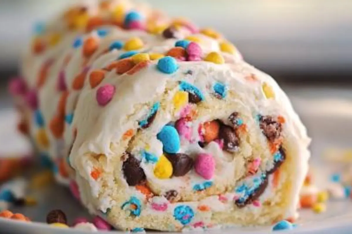 Funfetti Surprise Cookie Dough Swirl Roll Recipe